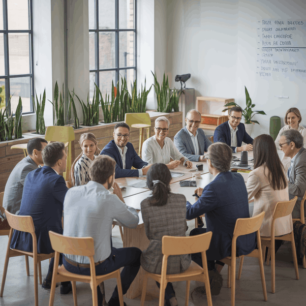Gruppo di imprenditori a un evento a Roma